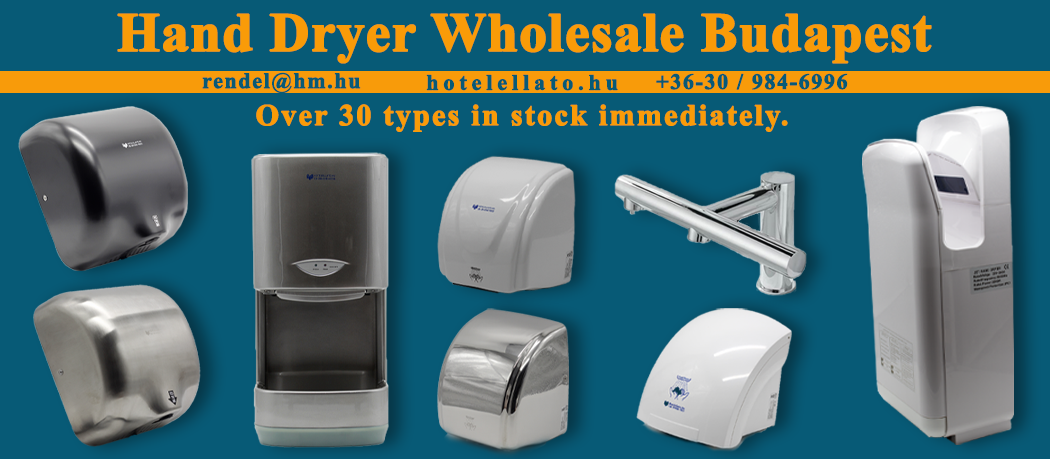 A wide selection of hand dryers