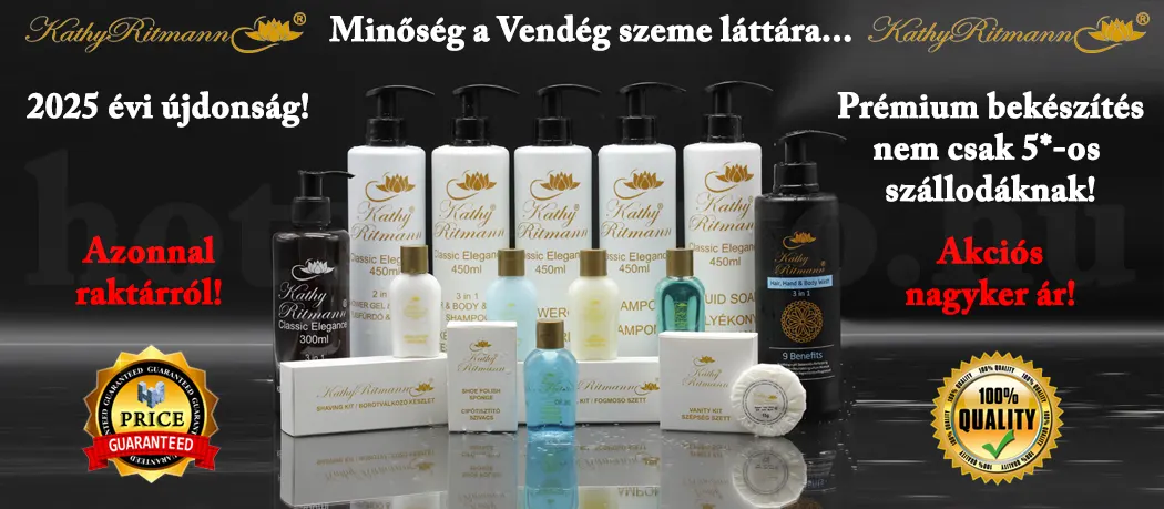 Fürdőszobai bekészítés szállodai