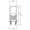 Housekeeping trolley, 148x130x55,5cm, 120L (04.01257.95-V)