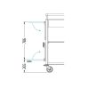   Housekeeping trolley, 130,8x121,7x58,6cm, 120L (04.08020.95-V)