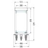   Housekeeping trolley, 190,8x58,6x129,1cm, 120L (04.08035.95-V032)