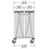 Wäschewagen, 63,3x98x55cm, 80L (04.09041.75-7084)