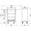 Kaffeestationwagen, 144x55,5x120cm (04.13561.95-V003)