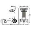 Luggage collection trolley, 108x59x103,5cm (05.60795.52-0000)