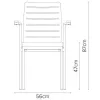   Burgess furniture, L: 56cm, Width: 55,5cm, H: 87cm, Weight: 7,6kg. Sitting area: 47cm (08/1A)