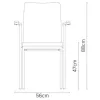   Burgess furniture, L: 46cm, Width: 56cm, H: 88cm, Weight: 7,9kg. Sitting area: 47cm (08/2A)