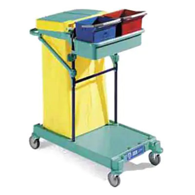 Green 5 - trolley - blue structure