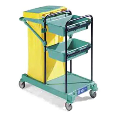 Green 100 - trolley - blue structure