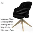 Burgess furniture, L: 68cm, Width: 64cm, H: 96-103cm, Weight: 11kg. Sitting area: 49-56cm (10/11)