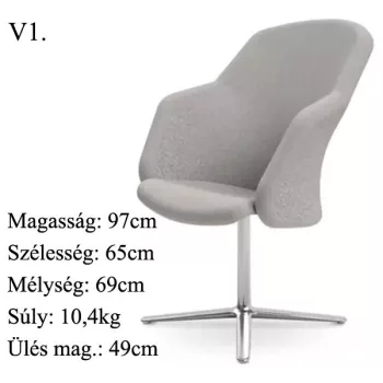   Burgess furniture, L: 65cm, Width: 69cm, H: 97cm, Weight: 10,4kg. Sitting area: 49cm (10/13)