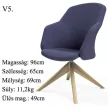 Burgess furniture, L: 65cm, Width: 69cm, H: 97cm, Weight: 10,4kg. Sitting area: 49cm (10/13)
