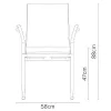  Burgess furniture, L: 58cm, Width: 58cm, H: 88cm, Weight: 9,2kg (17/1A)