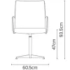   Burgess furniture, L: 60,5cm, Width: 61cm, H: 93,5cm, Weight: 11,4kg. Sitting area: 47cm (19/1A)