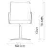   Burgess furniture, L: 60,5cm, Width: 61cm, H: 91,5cm, Weight: 9,9kg. Sitting area: 47cm (19/2A)