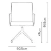   Burgess furniture, L: 60,5cm, Width: 61cm, H: 93,5cm, Weight: 11,4kg. Sitting area: 47cm (19/4A)