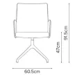 Burgess furniture, L: 60,5cm, Width: 61cm, H: 93,5cm, Weight: 11,4kg. Sitting area: 47cm (19/4A)