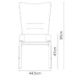 Burgess furniture, L: 44,5cm, Width: 63,5cm, H: 91cm, Weight: 6,9kg. Sitting area: 47cm (21/7)