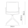   Burgess furniture, L: 54cm, Width: 67,5cm, H: 85cm, Weight: 10,3kg. Sitting area: 48,5cm (37/19)