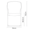   Burgess furniture, L: 54cm, Width: 61cm, H: 93cm, Weight: 9,8kg. Sitting area: 48,5cm (37/6)