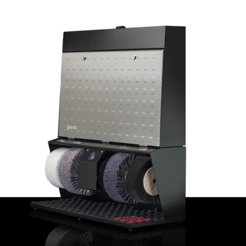 Polifix 4 cipőtisztító gép, dombornyomott acélmintás, 77x39x93cm, 49kg, 240W (50-640)