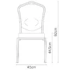   Burgess furniture, L: 45cm, Width: 63cm, H: 92cm, Weight: 5,6kg. Sitting area: 44,5cm (62/1E)