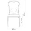 Burgess furniture, L: 45cm, Width: 63cm, H: 93cm, Weight: 5,7kg. Sitting area: 44,5cm (62/2E)