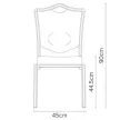 Burgess furniture, L: 45cm, Width: 63cm, H: 90cm, Weight: 5,9kg. Sitting area: 44,5cm (62/4E)