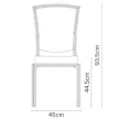 Burgess furniture, L: 45cm, Width: 62,5cm, H: 93,5cm, Weight: 6,8kg. Sitting area: 44,5cm (65/2)