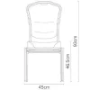   Burgess furniture, L: 45cm, Width: 61cm, H: 93cm, Weight: 7kg. Sitting area: 46,5cm (70/4)