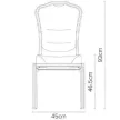 Burgess furniture, L: 45cm, Width: 61cm, H: 93cm, Weight: 7kg. Sitting area: 46,5cm (70/4)