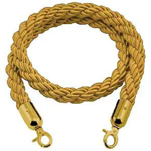 Goldenes gewundenes Kordelband