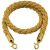 Gold twisted rope barrier