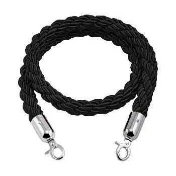 Fekete csavart kordonkötél
