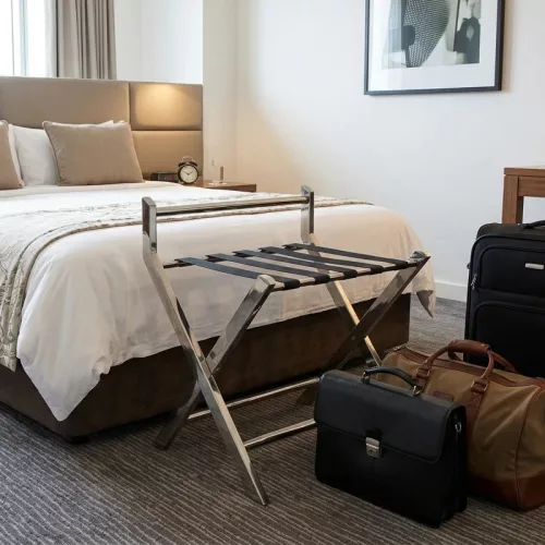 Prémium bőröndtartó, króm (FH1705S)