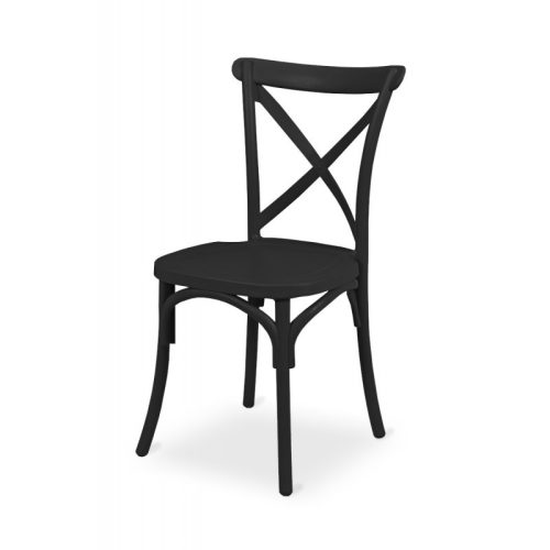 Esküvő szék, 88x40x52 cm, 6.5 kg (FIO-Black)