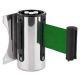 Wall-mounted holder, metal, with Green tape, 5m
