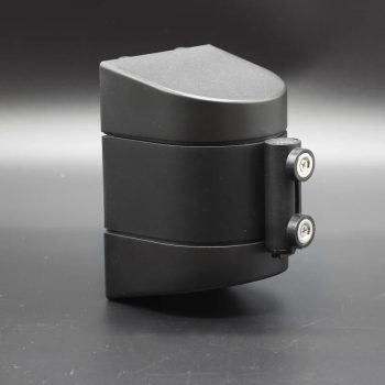 Fekete fali tokmány műanyag, sárga-fekete szalaggal, 5m