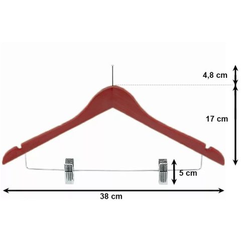 Lopásgátlós vállfa nadrágtartóval (K11303)