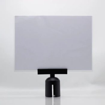 Információs tábla króm fekvő