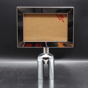 Információs tábla króm álló, A5 (KITCA5F)