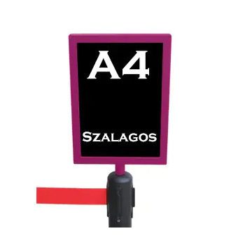Információs tábla pink álló