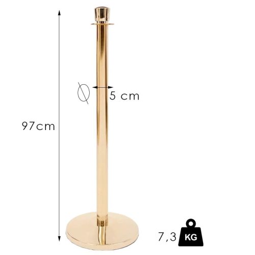 Gold rope barrier