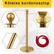 Köteles kordonoszlop arany színű