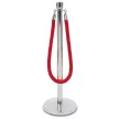 Rope barrier post in chrome color