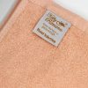   pfirsichfarbenes Frottierhandtuch, 100x150cm, 520g (KR500100150peach)
