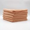   pfirsichfarbenes Frottierhandtuch, 100x150cm, 520g (KR500100150peach)