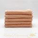 pfirsichfarbenes Frottierhandtuch, 50x100cm, 520g (KR50050100peach)