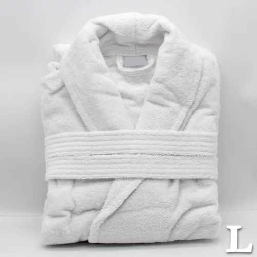 klassisch weiß Bademantel, L, 400g (KRDW400L)