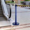 Colored retractable barrier (NO-blue)