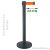 Kicsi fekete bérelhető kordonoszlop, 2,5m (NOFSZK2400N)